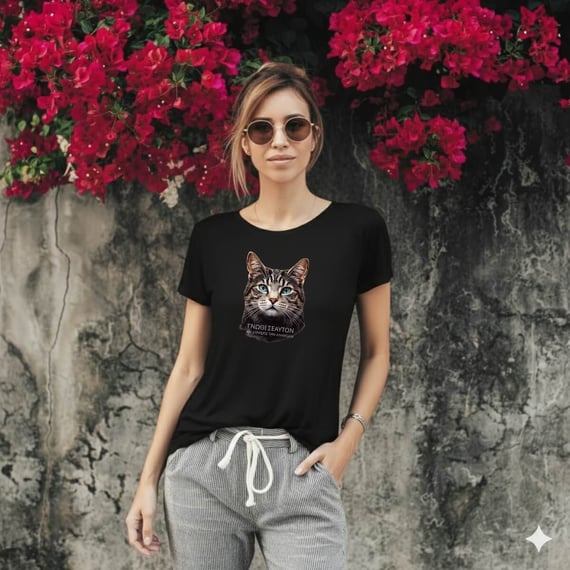 Camiseta Baby Long Quality - Gnosis: Conhece-te a Ti Mesmo (Gato Grego)