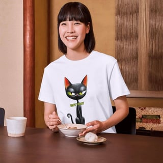 Nome do produto Camiseta Baby Long Quality - Not Today Gato Sarcástico (Algodão 30.1)