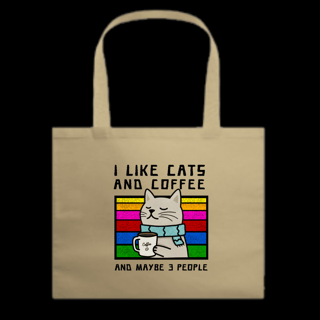 Nome do produto Ecobag Grande - Cats and Coffee
