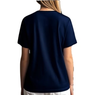 Nome do produto Camiseta Azul Marinho Gato Anti Stress - Estampa Criativa