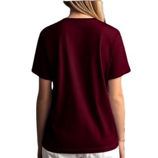 Nome do produto Camiseta Vinho Gato Live With Purpose - Confortável