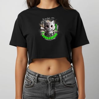 Nome do produto T-Shirt Cropped True Love Cat