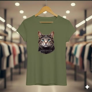 Nome do produto Camiseta Baby Long Quality - Gnosis: Conhece-te a Ti Mesmo (Gato Grego)