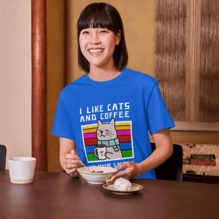 Nome do produto Baby Look (Gatos & Café) - Algodão 30.1 Quality