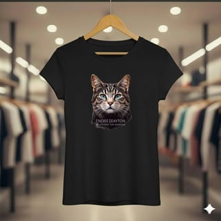 Nome do produto Camiseta Baby Long Quality - Gnosis: Conhece-te a Ti Mesmo (Gato Grego)