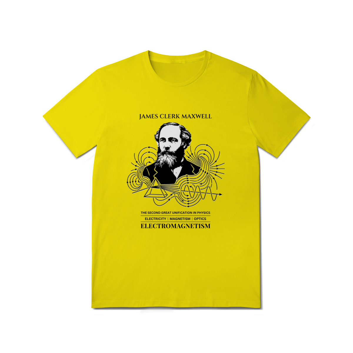 Nome do produto: Camiseta James Clerk Maxwell - As Leis do Eletromagnetismo