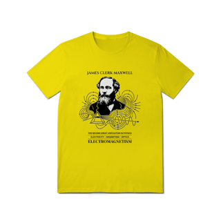Camiseta James Clerk Maxwell - As Leis do Eletromagnetismo