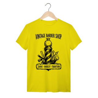 Nome do produto Camiseta Barber Pole Vintage: A Tradição Old School