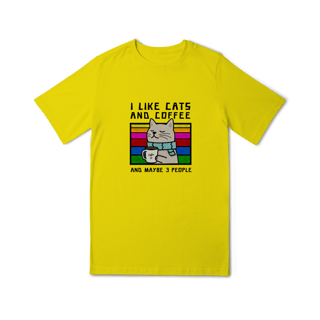 Nome do produto Camiseta Infantil Gato e Café (10 á 14 anos)