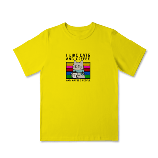 Nome do produto Camiseta Infantil Gato e Café (2 á 8 anos)