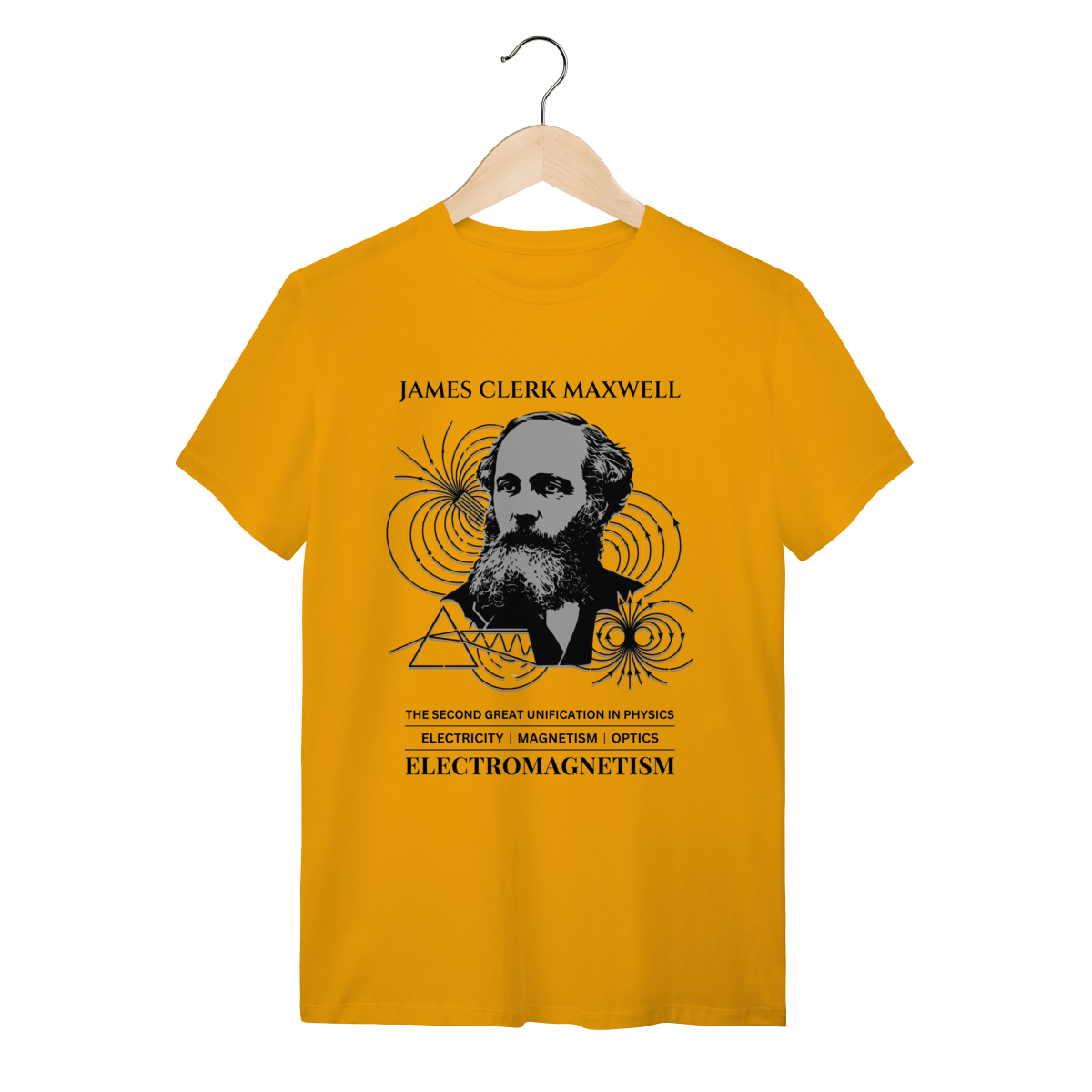 Nome do produto: Camiseta Equações de Maxwell - A Unificação da Luz