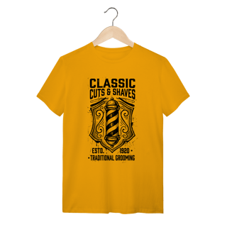 Nome do produto Camiseta Barber Pole Vintage: A Tradição Old School