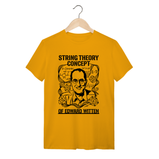 Nome do produto Camiseta Edward Witten - M-Theory & Medalha Fields | Premium Silk & Luck