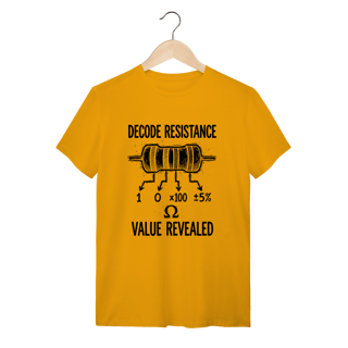 Nome do produto Camiseta Código de Cores Resistor – Eletrônica