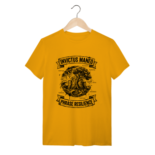 Nome do produto Camiseta Invictus Maneo Frase Resiliência