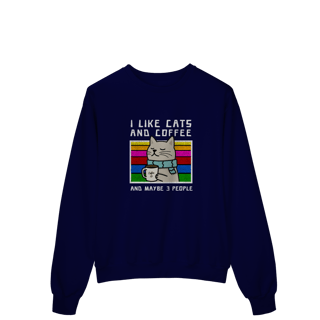 Nome do produto Moletom Cat and Coffee