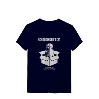 Nome do produto Camiseta Schrödinger's Cat - Paradoxo da Física Quântica | Edição Limitada