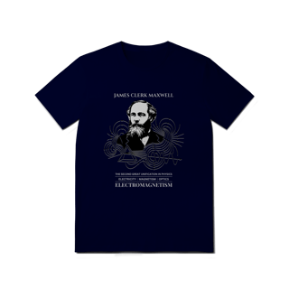 Nome do produto Camiseta James Clerk Maxwell - As Leis do Eletromagnetismo