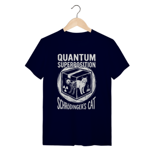 Nome do produto Camiseta Gato de Schrödinger: O Paradoxo Quântico