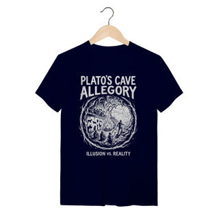 Nome do produto Camiseta Alegoria da Caverna: A Realidade Revelada