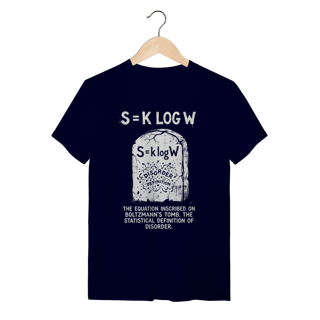 Nome do produto Camiseta Entropia Boltzmann: S = k log W (Física & Termodinâmica)