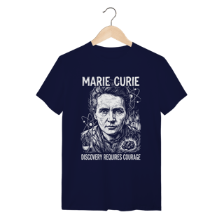 Nome do produto Camiseta Marie Curie Física Radioatividade Unissex