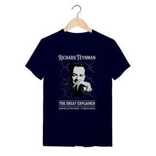 Nome do produto Camiseta Richard Feynman - A Dança das Partículas