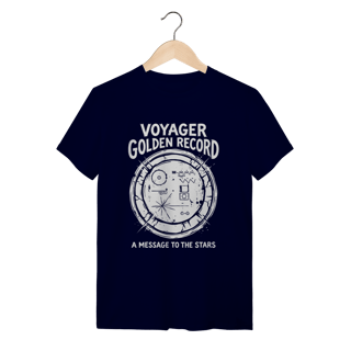 Nome do produto Camiseta Voyager Golden Record: O Mensageiro Cósmico