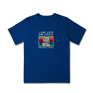 Nome do produto Camiseta Infantil Gato e Café (2 á 8 anos)