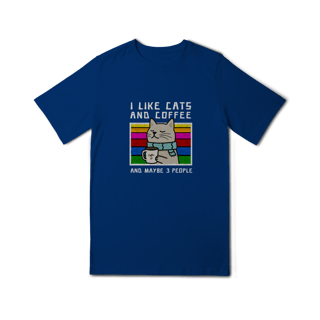 Nome do produto Camiseta Infantil Gato e Café (10 á 14 anos)