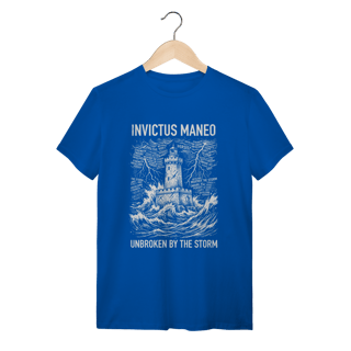 Nome do produto Camiseta Invictus Maneo Frase Resiliência