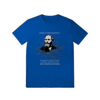 Nome do produto Camiseta James Clerk Maxwell - As Leis do Eletromagnetismo