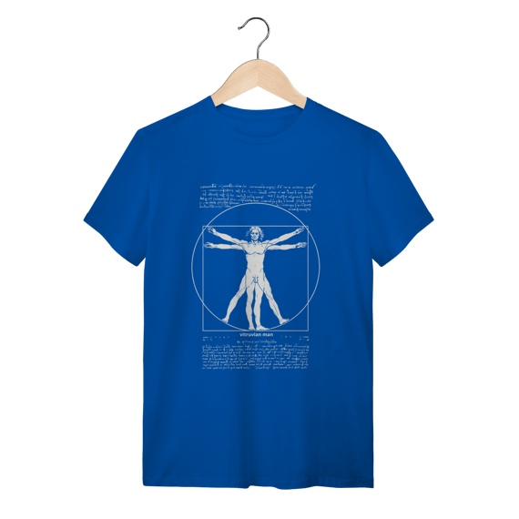 Camiseta Homem Vitruviano Da Vinci: A Proporção Divina – Edição Especial