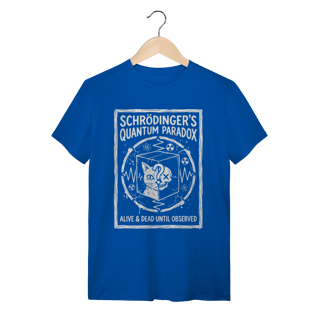 Nome do produto Camiseta Gato de Schrödinger: O Paradoxo Quântico