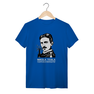 Nome do produto Camiseta Nikola Tesla - O Mestre da Eletricidade