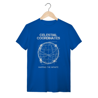 Camiseta Coordenadas Celestiais: Mapeando o Infinito