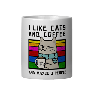 Caneca Gato & Café