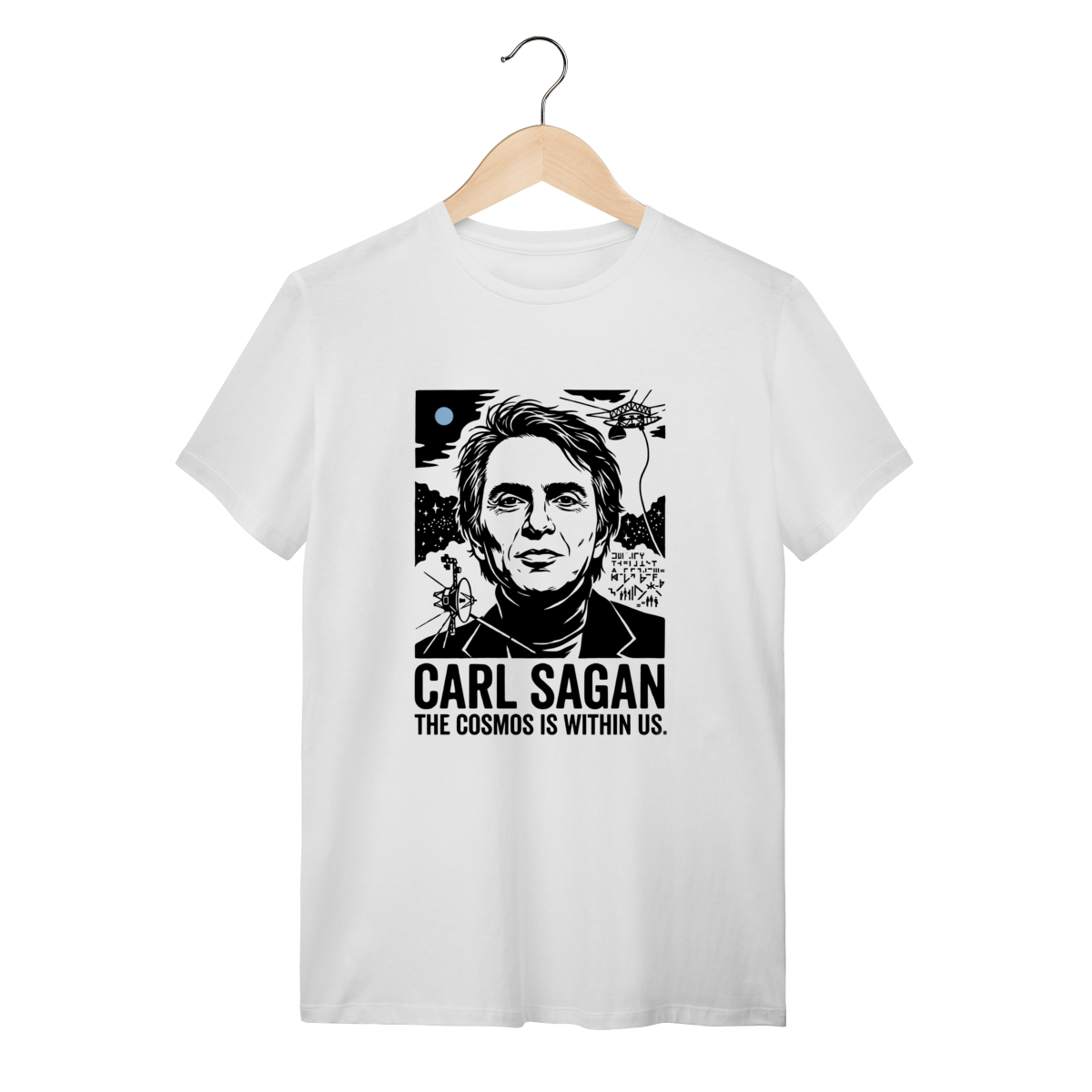 Nome do produto: Camiseta Carl Sagan - Pálido Ponto Azul