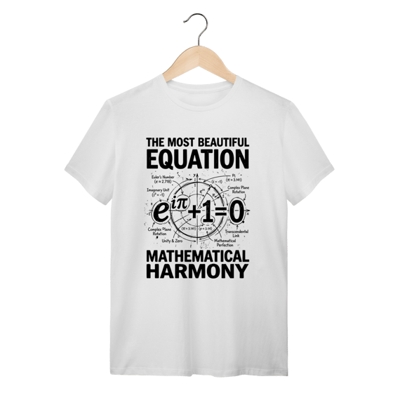 Camiseta Identidade de Euler: A Mais Bela Equação