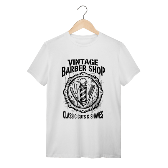 Camiseta Barber Pole Vintage: A Tradição Old School