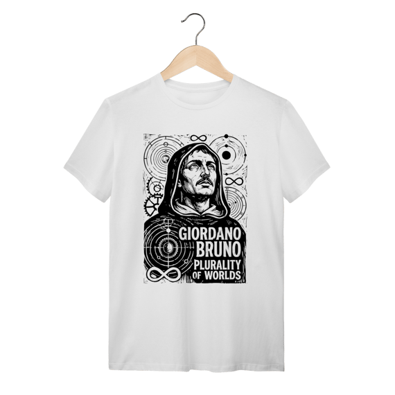Camiseta Giordano Bruno – Cosmologia e Astronomia