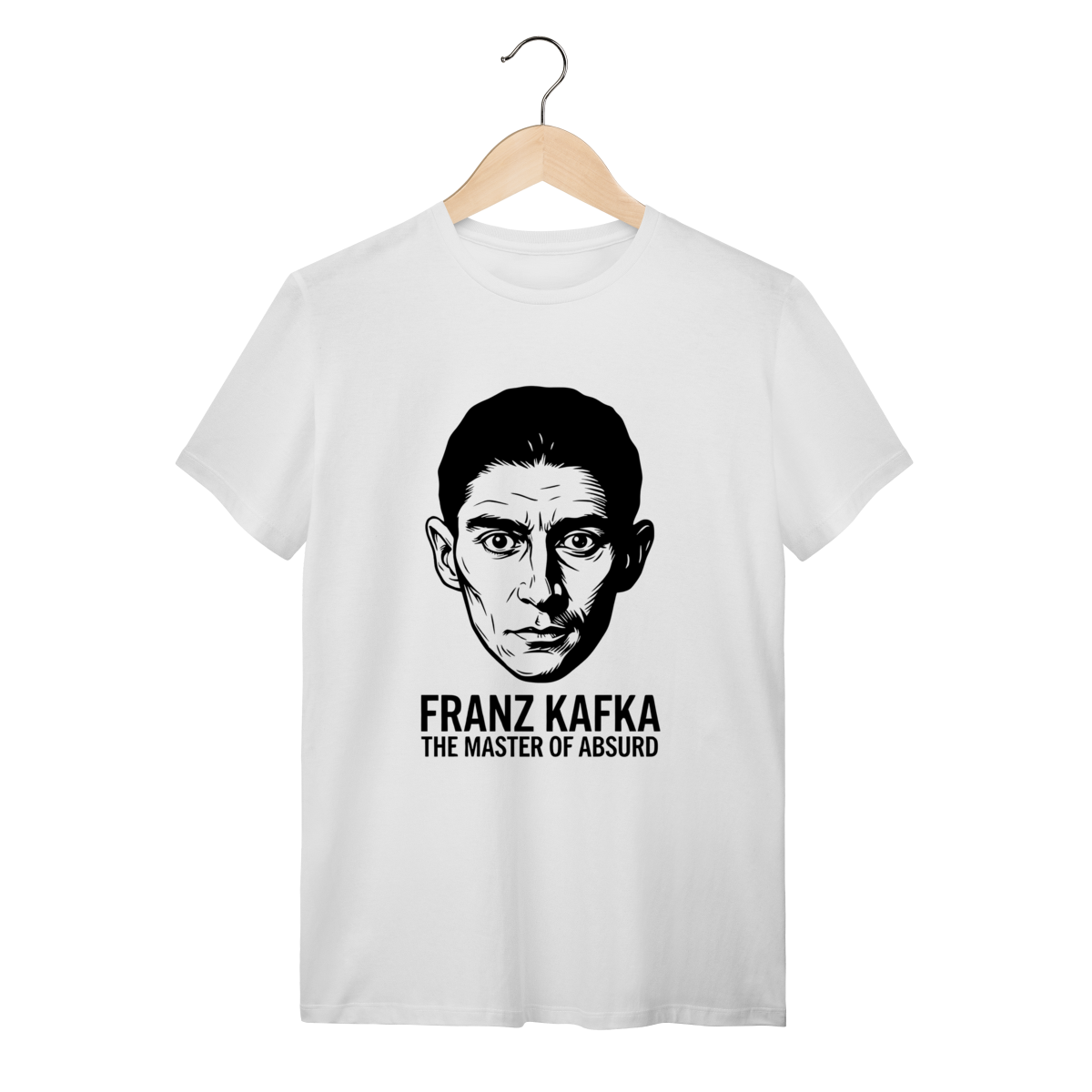 Nome do produto: Camiseta Franz Kafka – Literatura Existencialista