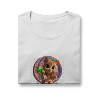 Nome do produto Camiseta Baby Long Quality Gato Pipu - Alegria Todo Dia