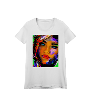 Nome do produto Camiseta Baby Long Quality - Arte Pop Abstrata Olhos Azuis