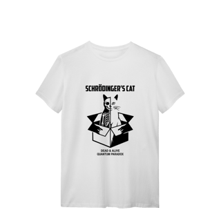 Nome do produto Camiseta Schrödinger's Cat - Paradoxo da Física Quântica | Edição Limitada