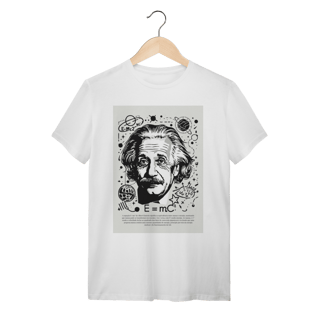 Nome do produto Camiseta Teoria da Relatividade - Albert Einstein | Premium Silk & Luck