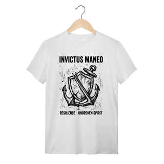 Nome do produto Camiseta Invictus Maneo Frase Resiliência