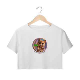 Nome do produto Cropped Gato Pipu - Alegria Todo Dia