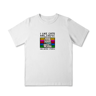 Nome do produto Camiseta Infantil Gato e Café (2 á 8 anos)