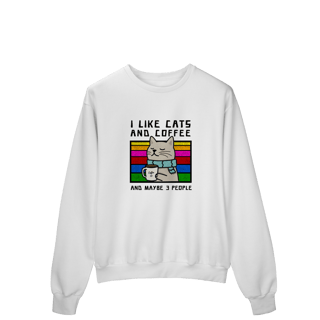 Nome do produto Moletom Cat and Coffee